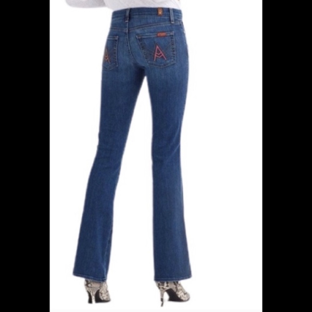 7 For All Mankind - Pink A-Pocket Lowrise Bootcut Size 31